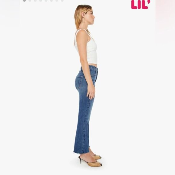 Mother Denim PETITES The Lil Hustler Ankle Fray in Healing Jar- Size 23 - Picture 4 of 9